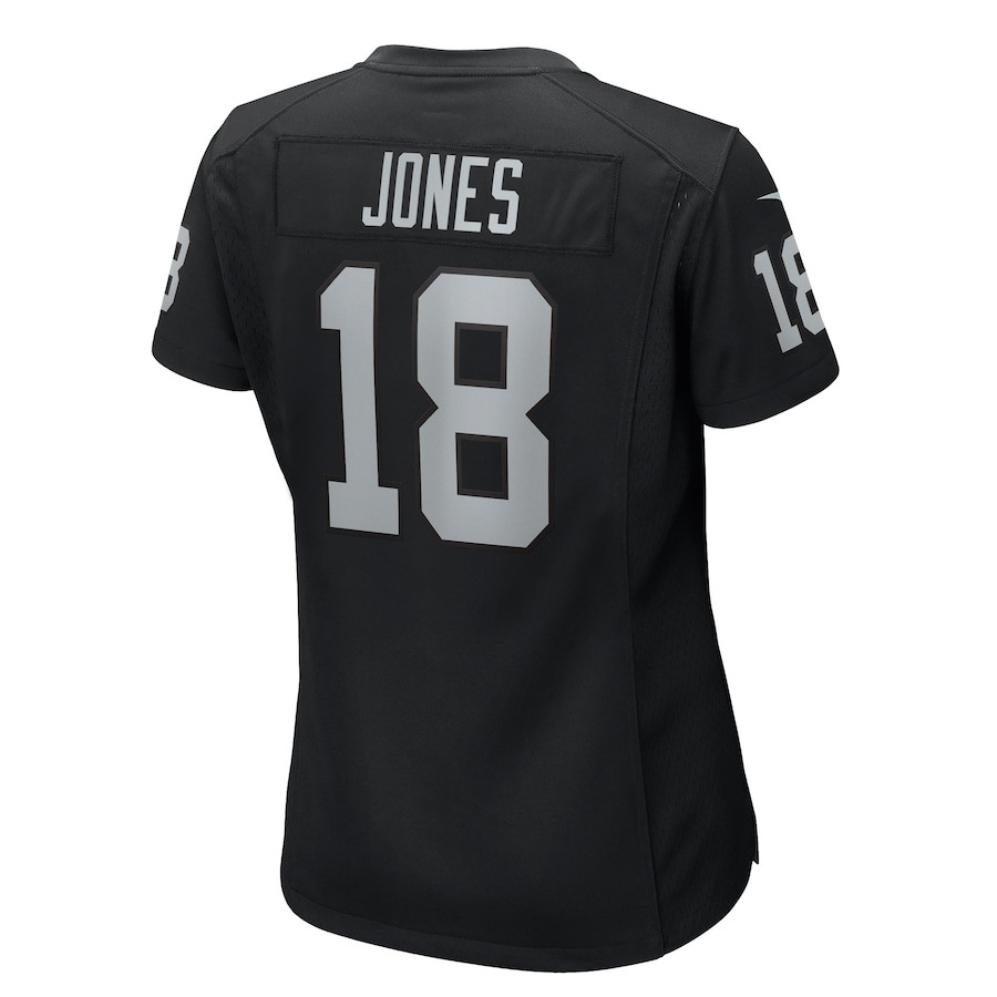 Jack Jones 18 Las Vegas Raiders Women's Game Jersey - Black JS4301 nicesnker - Image 3