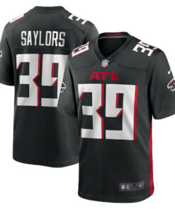 Jacob Saylors 39 Atlanta Falcons Game Men Jersey - Black JS9826 nicesnker