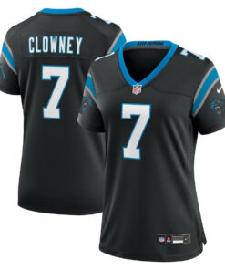 Jadeveon Clowney 7 Carolina Panthers Game Women Jersey - Black JS9108 nicesnker
