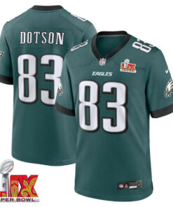 Jahan Dotson #83 Philadelphia Eagles Super Bowl LIX Jersey - Men's - Midnight Green JS7279 nicesnker