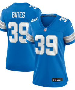 Jake Bates 39 Detroit Lions Women's Team Game Jersey - Blue JS6127 nicesnker