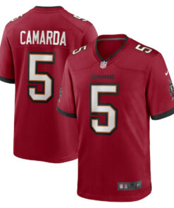 Jake Camarda 5 Tampa Bay Buccaneers Game Men Jersey - Red JS1440 nicesnker