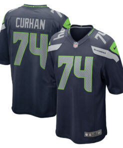 Jake Curhan 74 Seattle Seahawks Men Game Jersey - College Navy JS8878 nicesnker