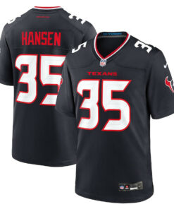 Jake Hansen 35 Houston Texans Team Game Men Jersey - Navy JS1523 nicesnker