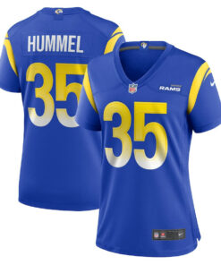 Jake Hummel 35 Los Angeles Rams Women Game Jersey - Royal JS9532 nicesnker
