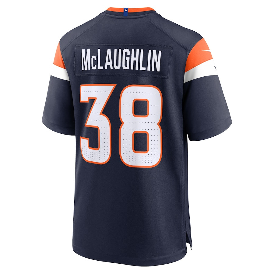 Jaleel McLaughlin 38 Denver Broncos Alternate Game Men Jersey - Navy JS7185 nicesnker - Image 3