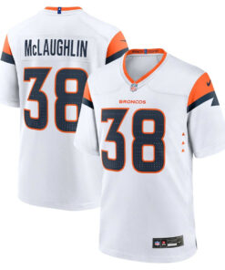 Jaleel McLaughlin 38 Denver Broncos Game Men Jersey - White JS7341 nicesnker