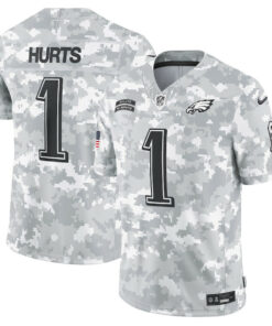 Jalen Hurts 1 Philadelphia Eagles 2024 Salute to Service Limited Men Jersey - Arctic Camo JS8596 nicesnker
