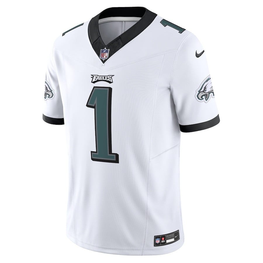Jalen Hurts 1 Philadelphia Eagles Vapor F.U.S.E. Limited Jersey - White JS6854 nicesnker - Image 2