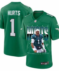 Jalen Hurts 1 Philadelphia Eagles Victory Men Game Jersey - Kelly Green JS9216 nicesnker