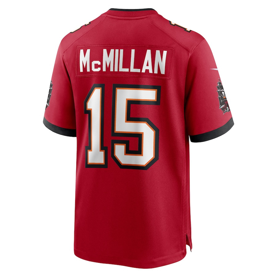 Jalen McMillan 15 Tampa Bay Buccaneers Game Men Jersey - Red JS5756 nicesnker - Image 3