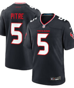 Jalen Pitre 5 Houston Texans Game Jersey - Men, Navy JS5234 nicesnker