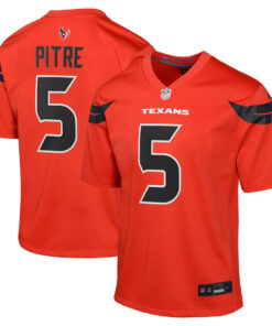 Jalen Pitre 5 Houston Texans Youth Alternate Game Jersey - Red JS3762 nicesnker
