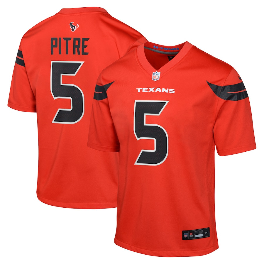 Jalen Pitre 5 Houston Texans Youth Alternate Game Jersey - Red JS3762 nicesnker