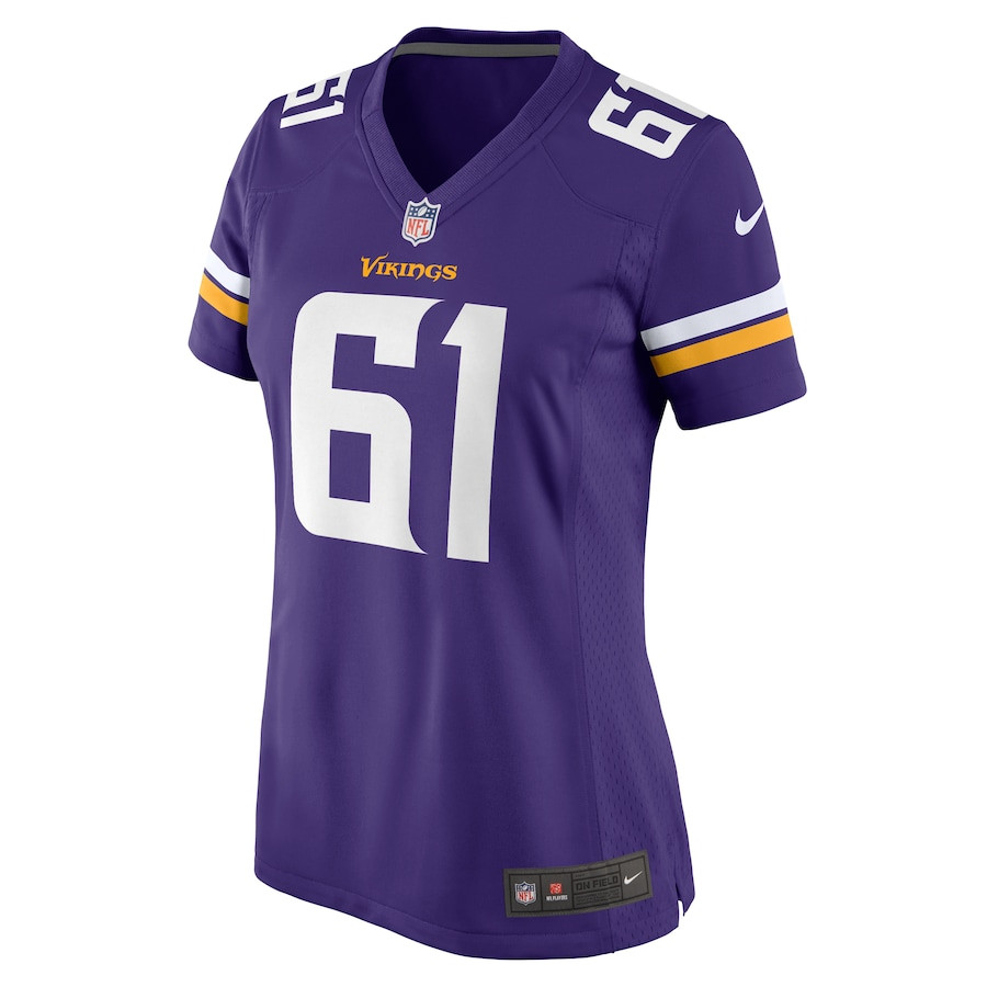 Jalen Redmond 61 Minnesota Vikings Women's Game Jersey - Purple JS1545 nicesnker - Image 2