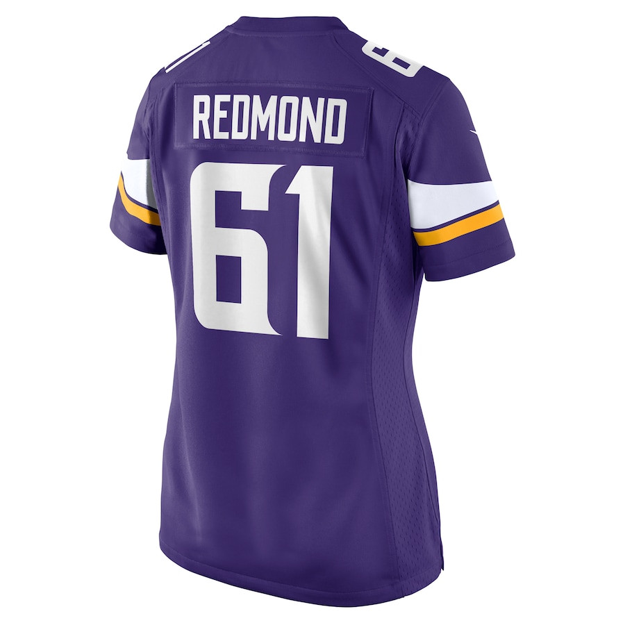 Jalen Redmond 61 Minnesota Vikings Women's Game Jersey - Purple JS1545 nicesnker - Image 3