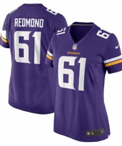 Jalen Redmond 61 Minnesota Vikings Women's Game Jersey - Purple JS1545 nicesnker