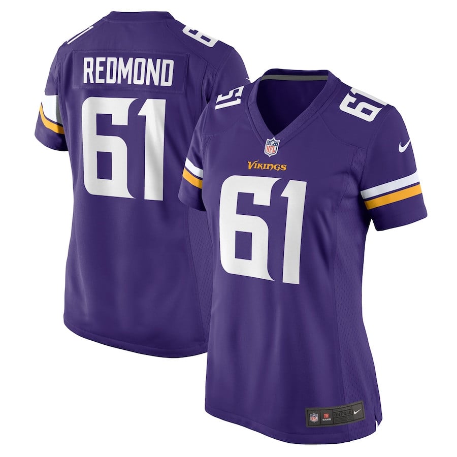 Jalen Redmond 61 Minnesota Vikings Women's Game Jersey - Purple JS1545 nicesnker