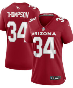 Jalen Thompson 34 Arizona Cardinals Women's Game Jersey - Cardinal JS1447 nicesnker