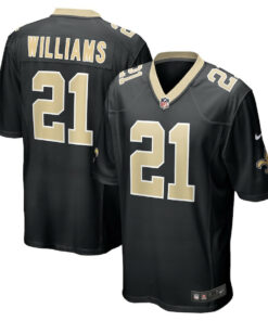Jamaal Williams 21 New Orleans Saints Men Game Jersey - Black JS5866 nicesnker
