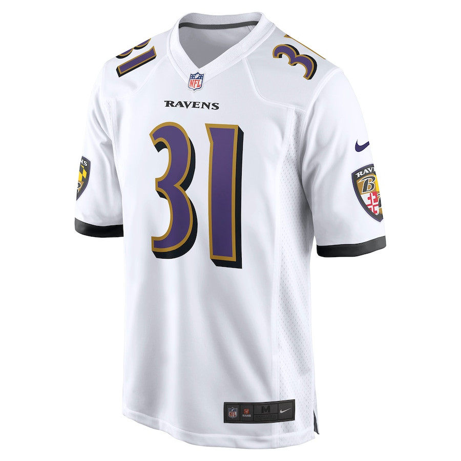 Jamal Lewis 31 Baltimore Ravens Men Retired Game Jersey - White JS3881 nicesnker - Image 2