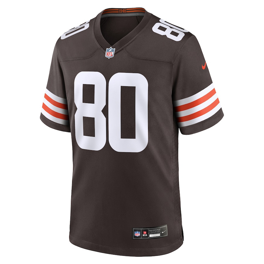 Jamari Thrash 80 Cleveland Browns Team Game Men Jersey - Brown JS6066 nicesnker - Image 2