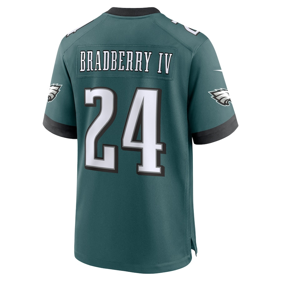 James Bradberry IV 24 Philadelphia Eagles Team Game Men Jersey - Midnight Green JS5865 nicesnker - Image 3