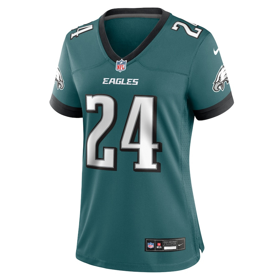 James Bradberry IV 24 Philadelphia Eagles Women's Team Game Jersey - Midnight Green JS3215 nicesnker - Image 2