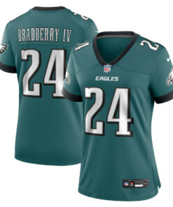 James Bradberry IV 24 Philadelphia Eagles Women's Team Game Jersey - Midnight Green JS3215 nicesnker