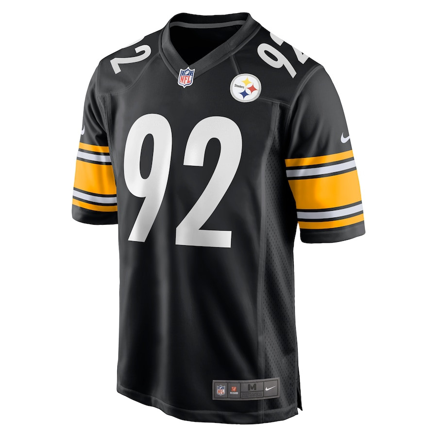 James Harrison 92 Pittsburgh Steelers Men Retired Game Jersey - Black JS6094 nicesnker - Image 2