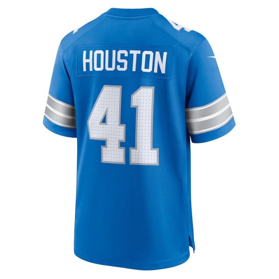 James Houston 41 Detroit Lions Team Game Men Jersey - Blue JS8512 nicesnker - Image 3