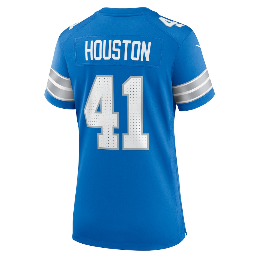 James Houston 41 Detroit Lions Women's Team Game Jersey - Blue JS9457 nicesnker - Image 3