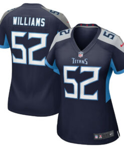 James Williams 52 Tennessee Titans Women's Game Jersey - Navy JS1868 nicesnker
