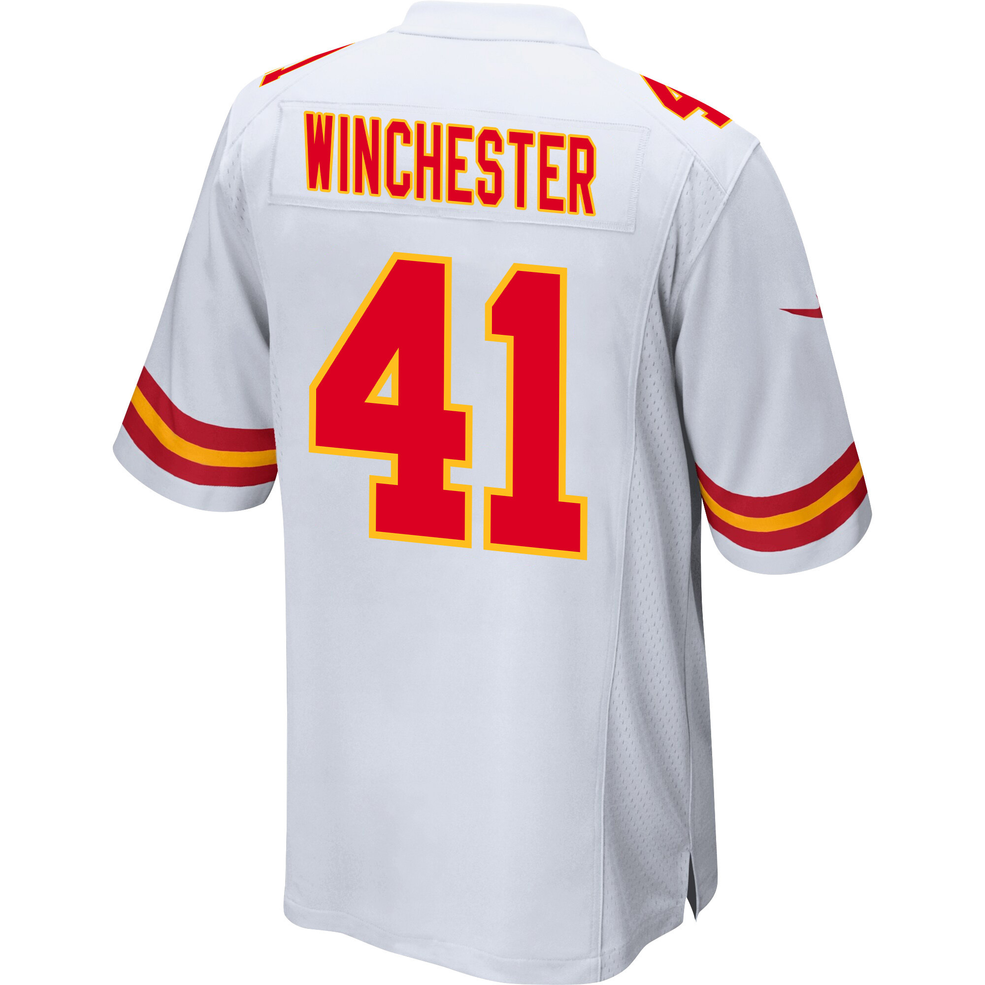 James Winchester 41 Kansas City Chiefs Super Bowl LVIII Champions 4 Stars Patch Game Men Jersey - White JS8543 nicesnker - Image 3