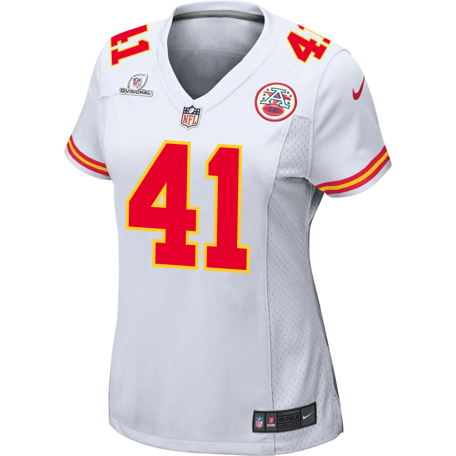 James Winchester 41 Kansas City Chiefs Super Bowl LVIII Patch Game Women Jersey - White JS8074 nicesnker - Image 2