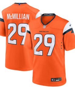 Ja'Quan McMillian 29 Denver Broncos Team Game Men Jersey - Orange JS2389 nicesnker