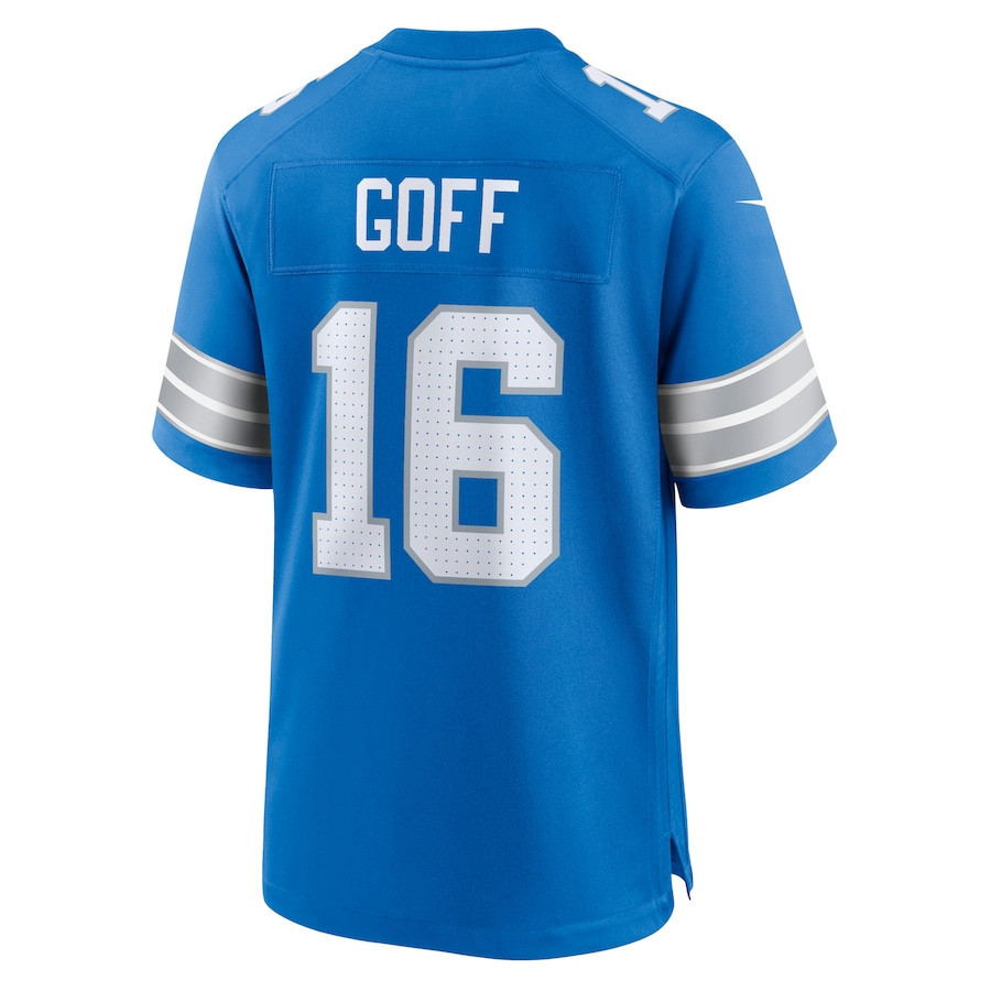 Jared Goff #16 Detroit Lions Super Bowl LIX YOUTH Jersey - Blue JS7506 nicesnker - Image 3