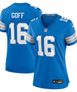 Jared Goff 26 Detroit Lions Women's Team Game Jersey - Blue JS9276 nicesnker