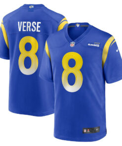 Jared Verse 8 Los Angeles Rams Game Men Jersey - Royal JS6956 nicesnker