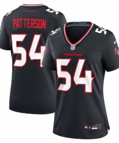 Jarrett Patterson 54 Houston Texans Women's Team Game Jersey - Navy JS5353 nicesnker