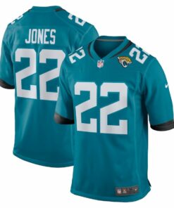 Jarrian Jones 22 Jacksonville Jaguars Team Game Men Jersey - Teal JS3791 nicesnker