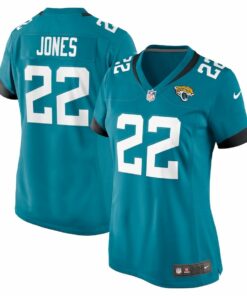 Jarrian Jones 22 Jacksonville Jaguars Women's Game Jersey - Teal JS6390 nicesnker