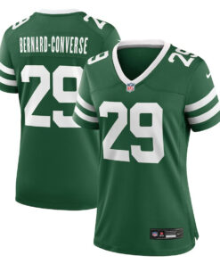 Jarrick Bernard 29 New York Jets Women's Team Game Jersey - Legacy Green JS7802 nicesnker