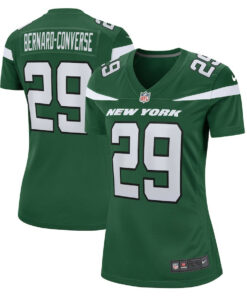 Jarrick Bernard Converse 29 New York Jets Women's Game Jersey - Gotham Green JS7657 nicesnker