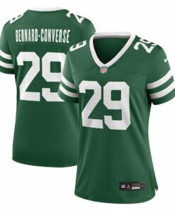 Jarrick Bernard-Converse 29 New York Jets Women's Team Game Jersey - Legacy Green JS2164 nicesnker