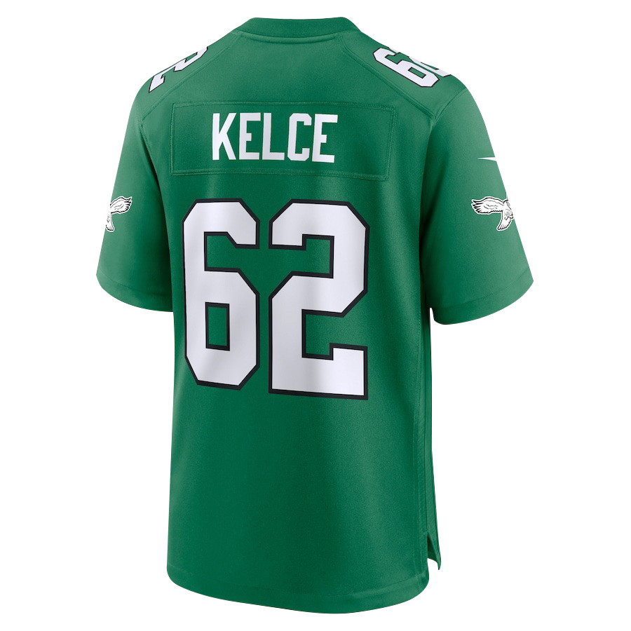 Jason Kelce 62 Philadelphia Eagles The Fat Bat Alternate Game Men Jersey - Kelly Green JS6245 nicesnker - Image 3