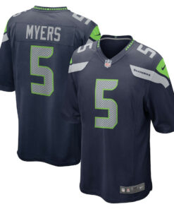 Jason Myers 5 Seattle Seahawks Men Game Jersey - College Navy JS1606 nicesnker