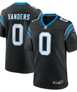 Ja'Tavion Sanders 0 Carolina Panthers Game Men Jersey - Black JS2421 nicesnker
