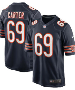 Ja'Tyre Carter 69 Chicago Bears Game Men Jersey - Navy JS9519 nicesnker