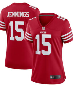 Jauan Jennings 15 San Francisco 49ers Women Game Jersey - Scarlet JS3459 nicesnker